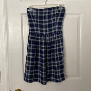 Hollister - Strapless Plaid Dress (S)